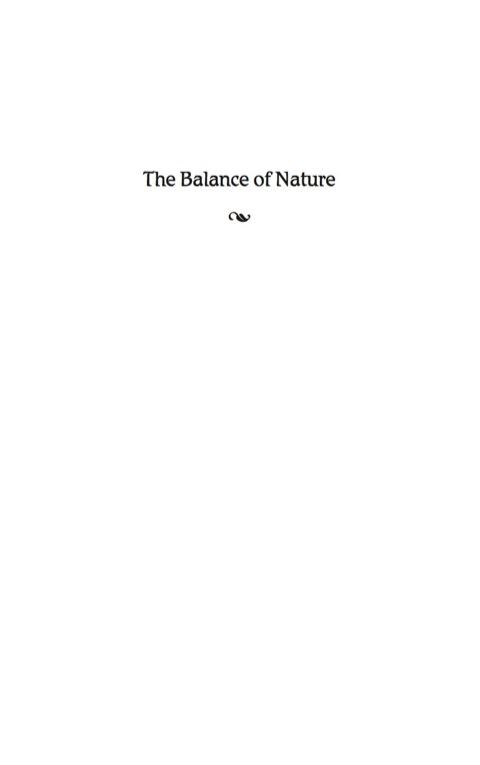 Cover image for book The Balance of Nature