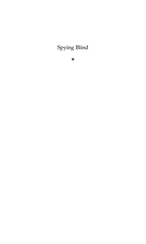 Cover image for book Spying Blind