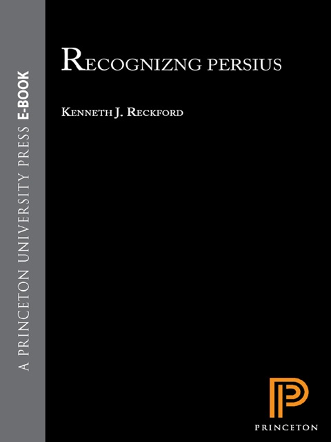 Cover image for book Recognizing Persius