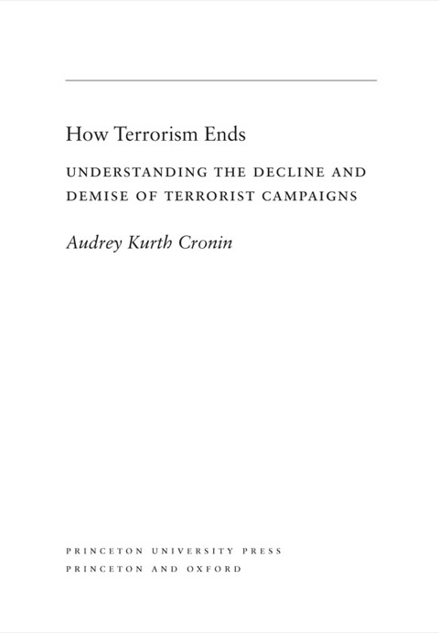 Cover image for book How Terrorism Ends