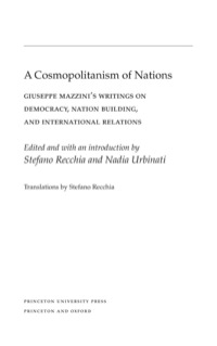 Cover image: A Cosmopolitanism of Nations 9780691136110