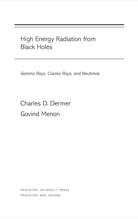 Cover image for book High Energy Radiation from Black Holes