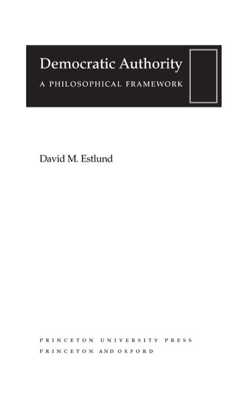 Cover image for book Democratic Authority