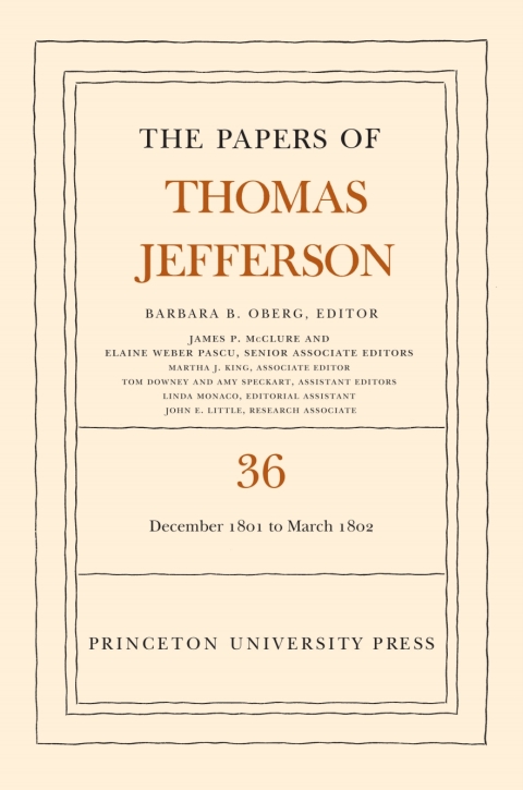 Cover image for book The Papers of Thomas Jefferson, Volume 36