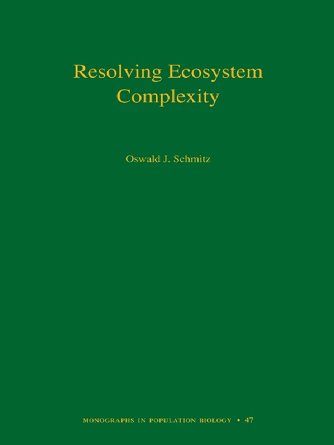 Cover image for book Resolving Ecosystem Complexity