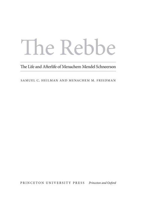 Cover image for book The Rebbe