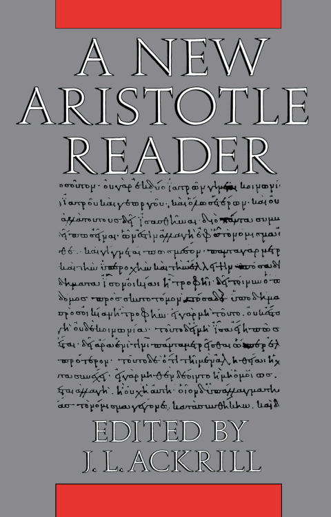 Cover image for book A New Aristotle Reader