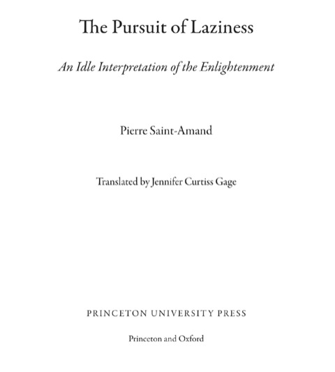 Cover image for book The Pursuit of Laziness