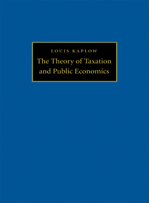 Cover image for book The Theory of Taxation and Public Economics