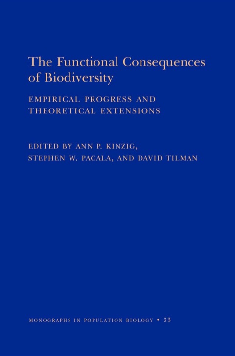 Cover image for book The Functional Consequences of Biodiversity