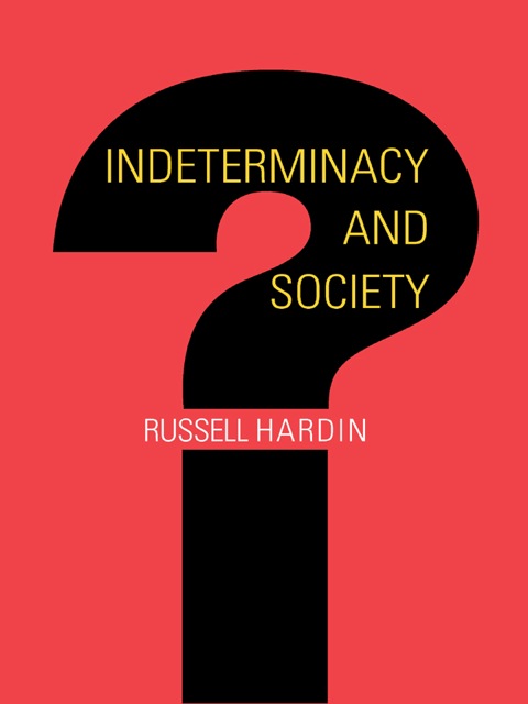 Cover image for book Indeterminacy and Society