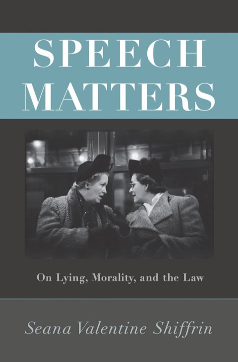 Cover image for book Speech Matters