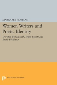 Cover image: Women Writers and Poetic Identity 9780691064406