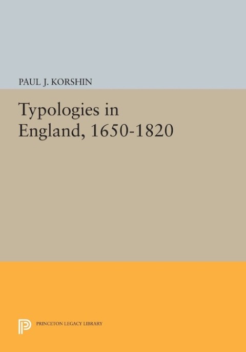 Cover image for book Typologies in England, 1650-1820