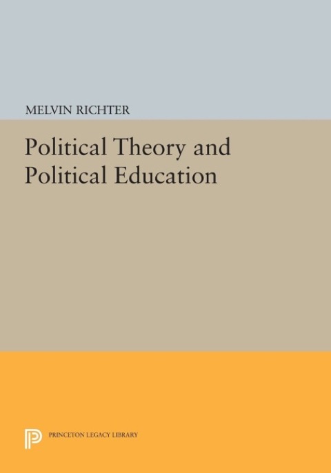 Cover image for book Political Theory and Political Education