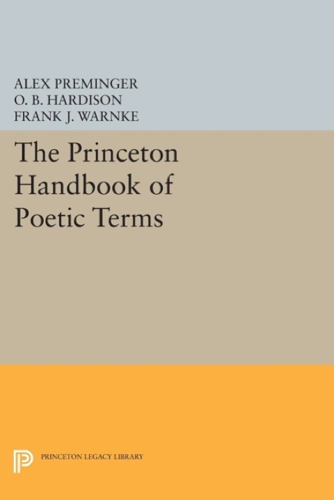 Cover image for book The Princeton Handbook of Poetic Terms
