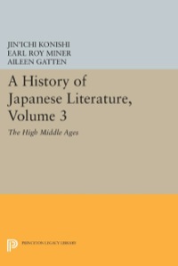 Cover image: A History of Japanese Literature, Volume 3 9780691102481
