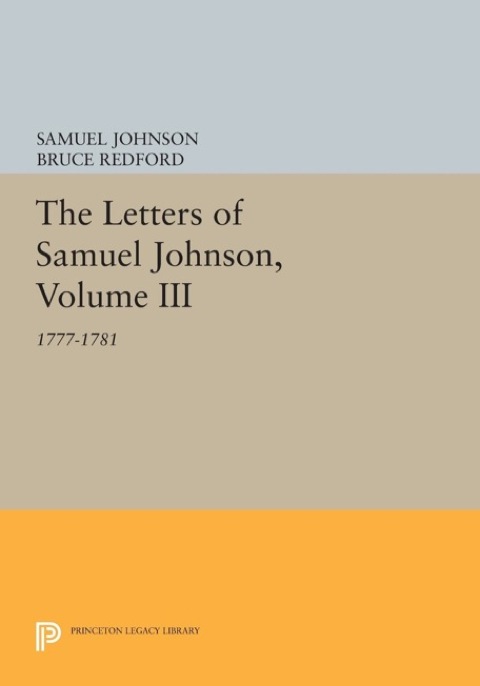 Cover image for book The Letters of Samuel Johnson, Volume III