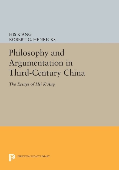 Cover image for book Philosophy and Argumentation in Third-Century China