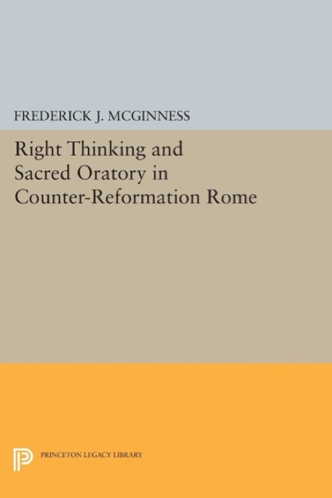 Cover image for book Right Thinking and Sacred Oratory in Counter-Reformation Rome