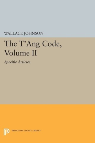 The T'ang Code, Volume II