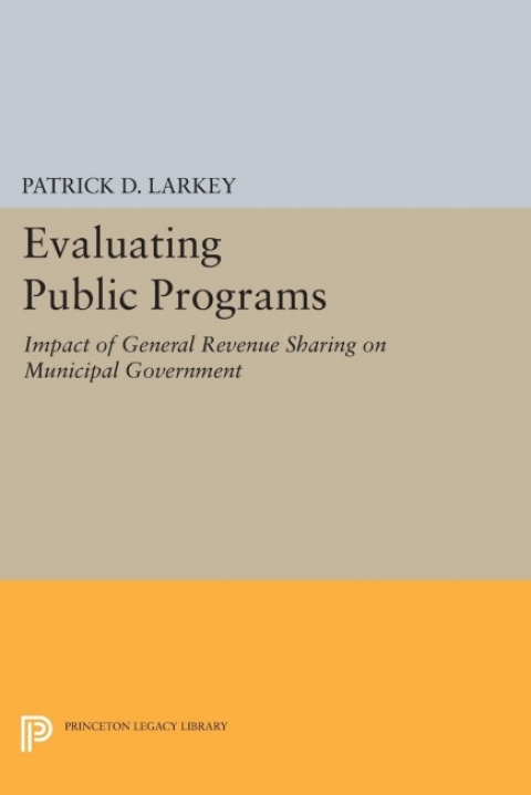 Cover image for book Evaluating Public Programs