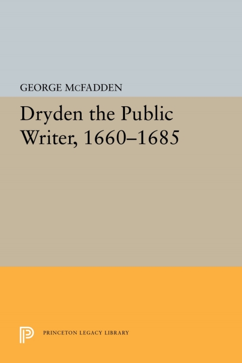 Cover image for book Dryden the Public Writer, 1660-1685