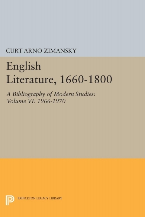 Cover image for book English Literature, 1660-1800
