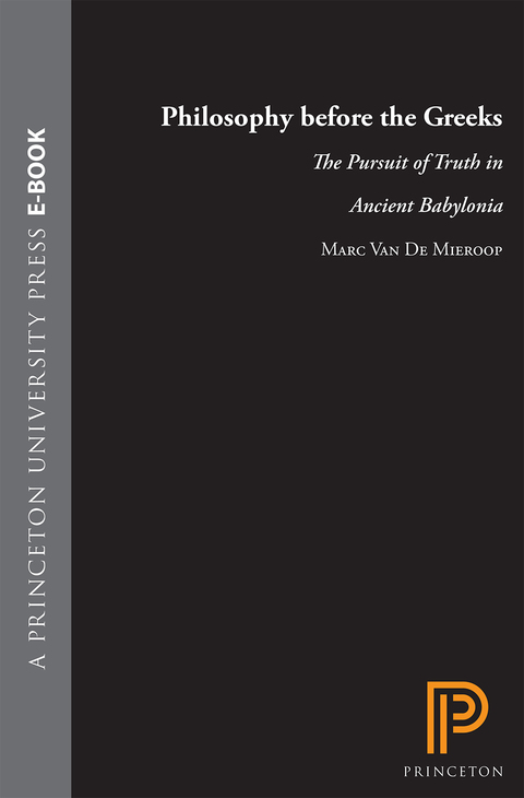 Cover image for book Philosophy before the Greeks
