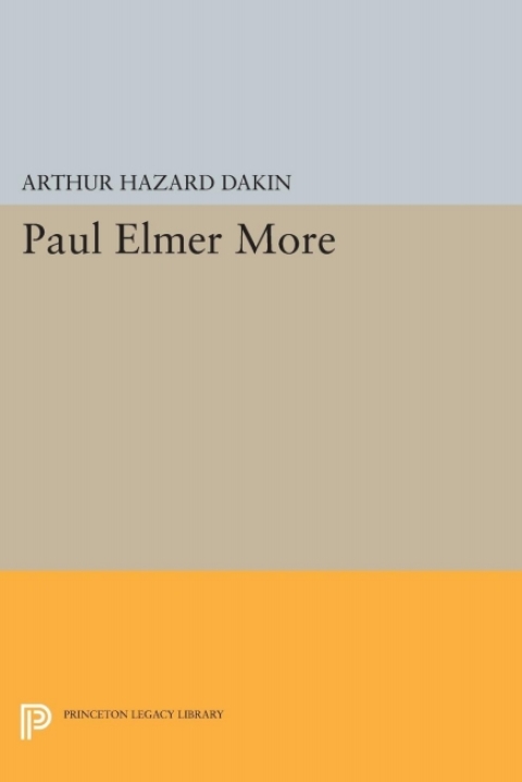 Cover image for book Paul Elmer More