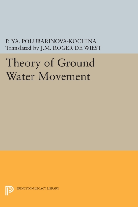 Cover image for book Theory of Ground Water Movement