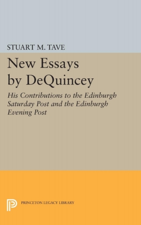 Cover image for book New Essays by De Quincey
