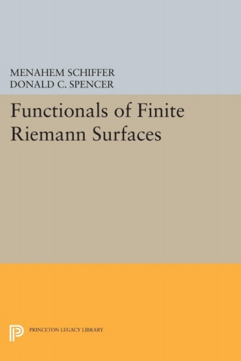 Cover image for book Functionals of Finite Riemann Surfaces