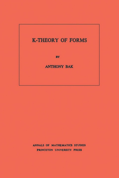 Cover image for book K-Theory of Forms