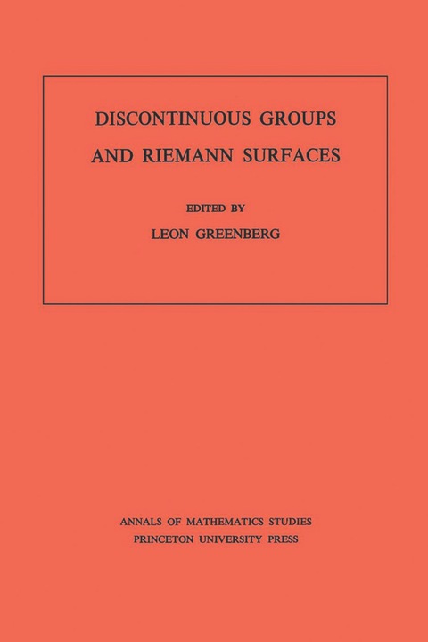 Cover image for book Discontinuous Groups and Riemann Surfaces
