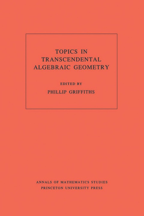 Cover image for book Topics in Transcendental Algebraic Geometry