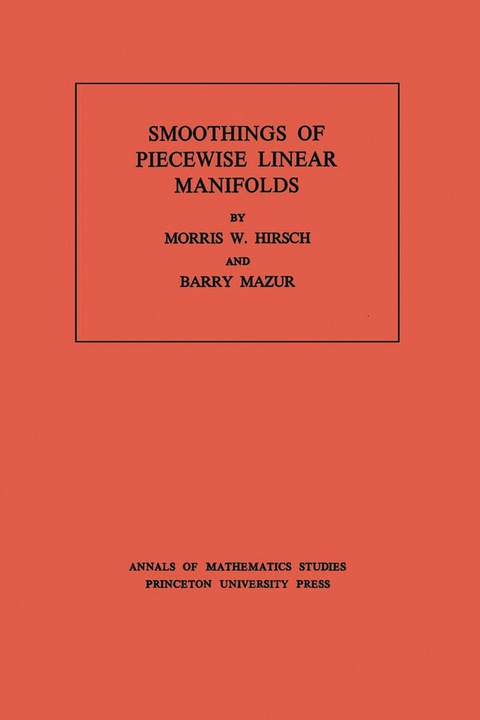 Cover image for book Smoothings of Piecewise Linear Manifolds