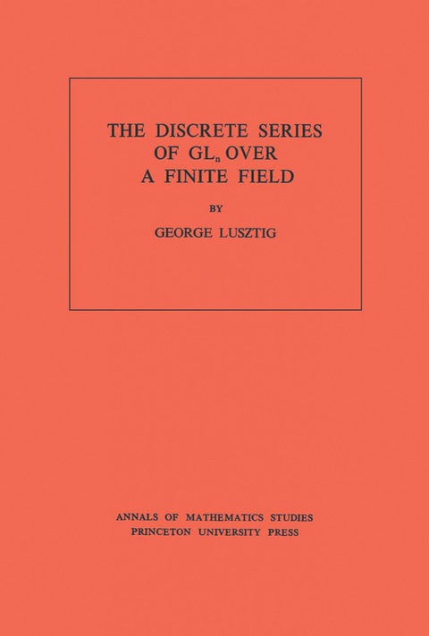 Cover image for book Discrete Series of GLn Over a Finite Field