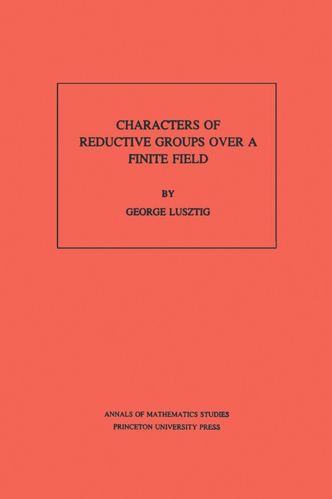 Cover image for book Characters of Reductive Groups over a Finite Field