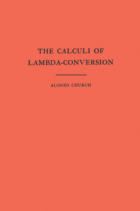 Cover image for book The Calculi of Lambda-Conversion