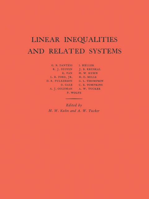 Cover image for book Linear Inequalities and Related Systems