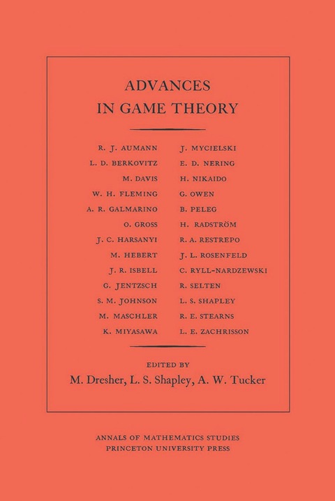 Cover image for book Advances in Game Theory