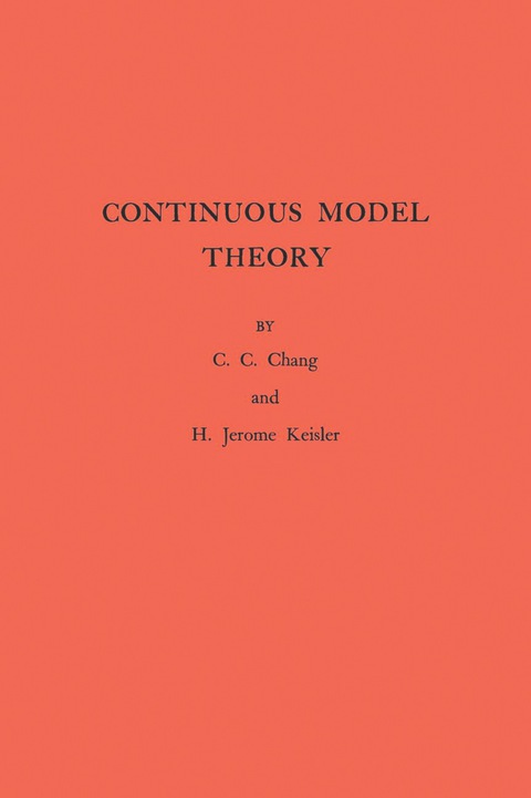 Cover image for book Continuous Model Theory