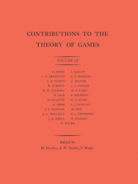 Cover image for book Contributions to the Theory of Games, Volume III