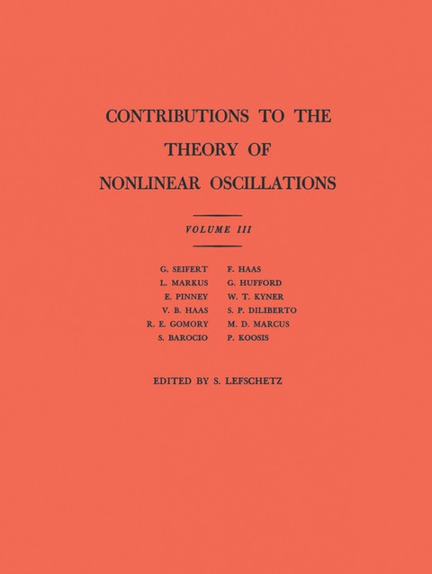 Cover image for book Contributions to the Theory of Nonlinear Oscillations, Volume III