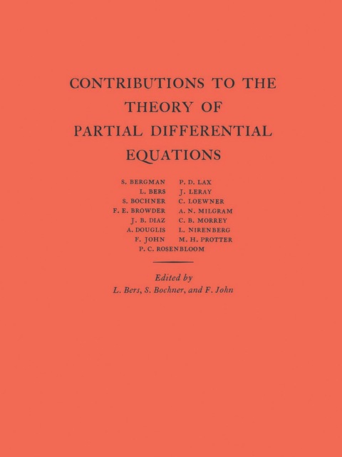Cover image for book Contributions to the Theory of Partial Differential Equations