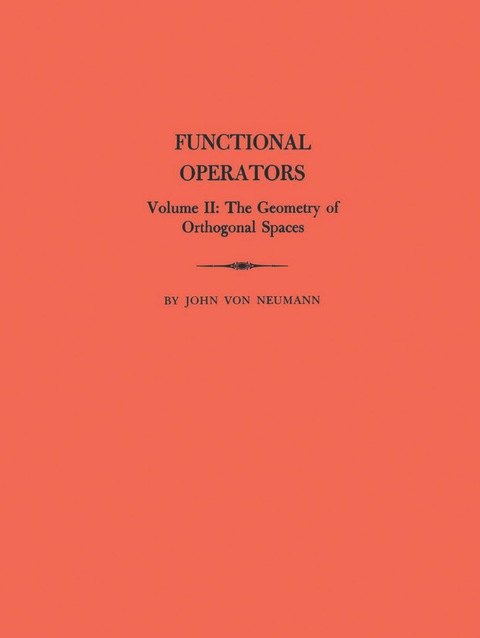 Cover image for book Functional Operators, Volume 2