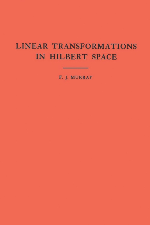 Cover image for book An Introduction to Linear Transformations in Hilbert Space