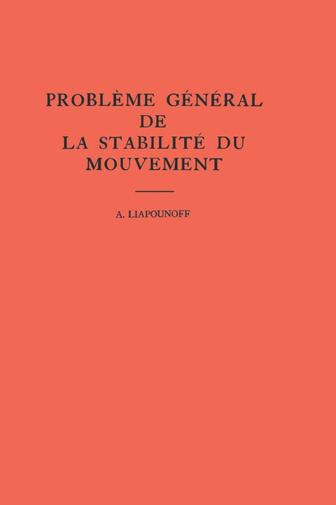 Cover image for book Probleme General de la Stabilite du Mouvement