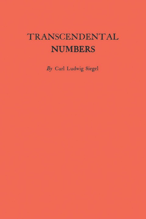 Cover image for book Transcendental Numbers